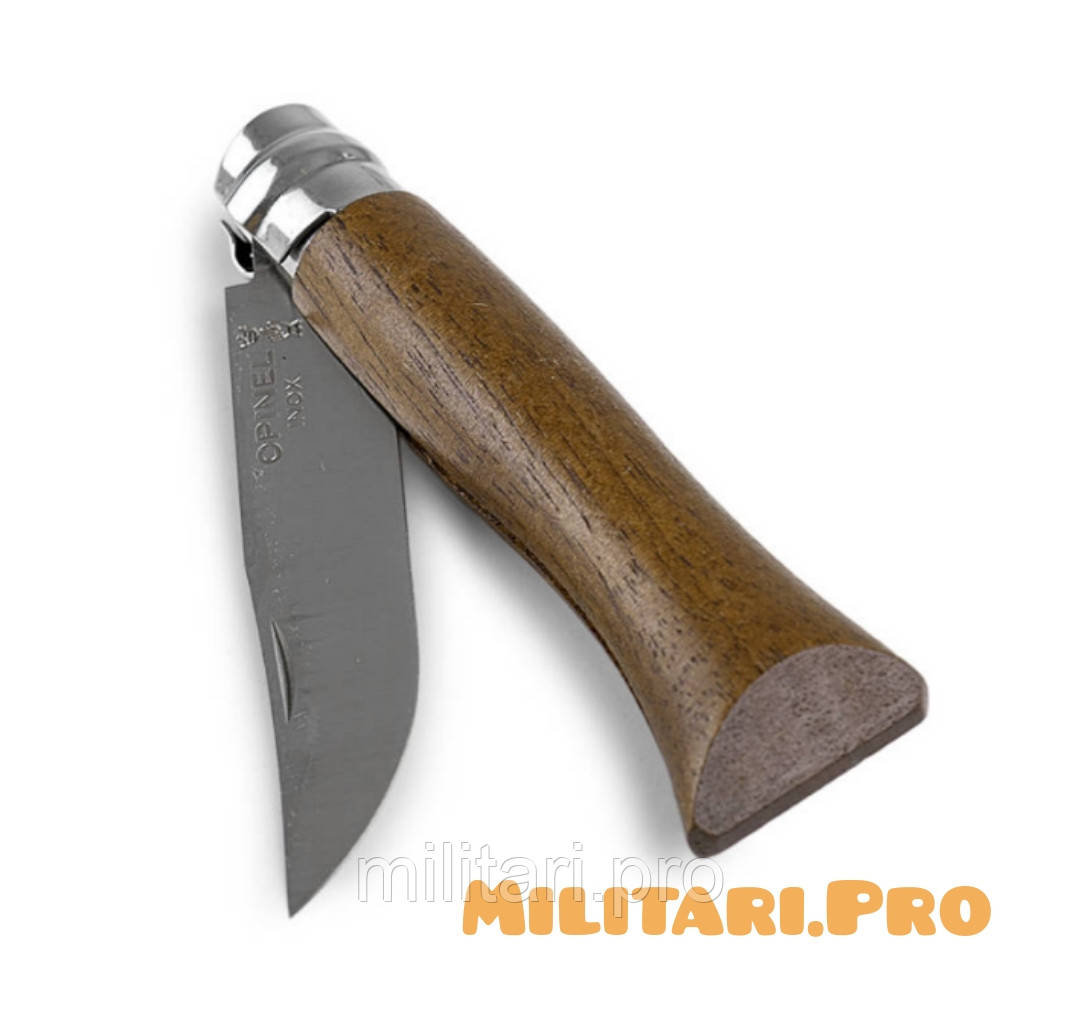 Складний ніж Opinel Inox Lux Walnut №09. Art. 002425. Горіх. Нерж.сталь. Оригінал.Франція.