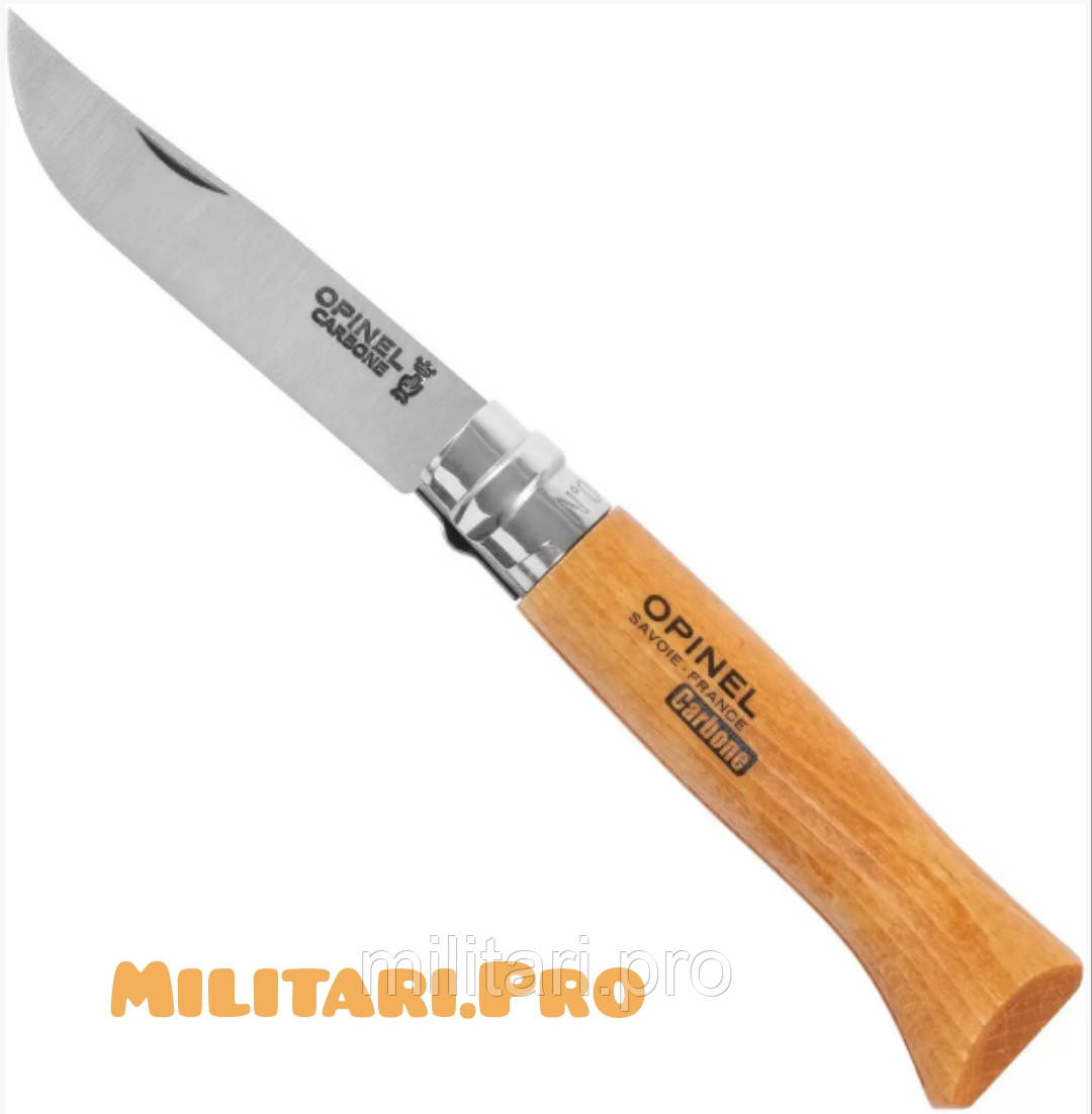 Ніж складний Opinel Carbon Steel №8. VRN. Art.113080. Вуглецева сталь. Оригінал. Франція.