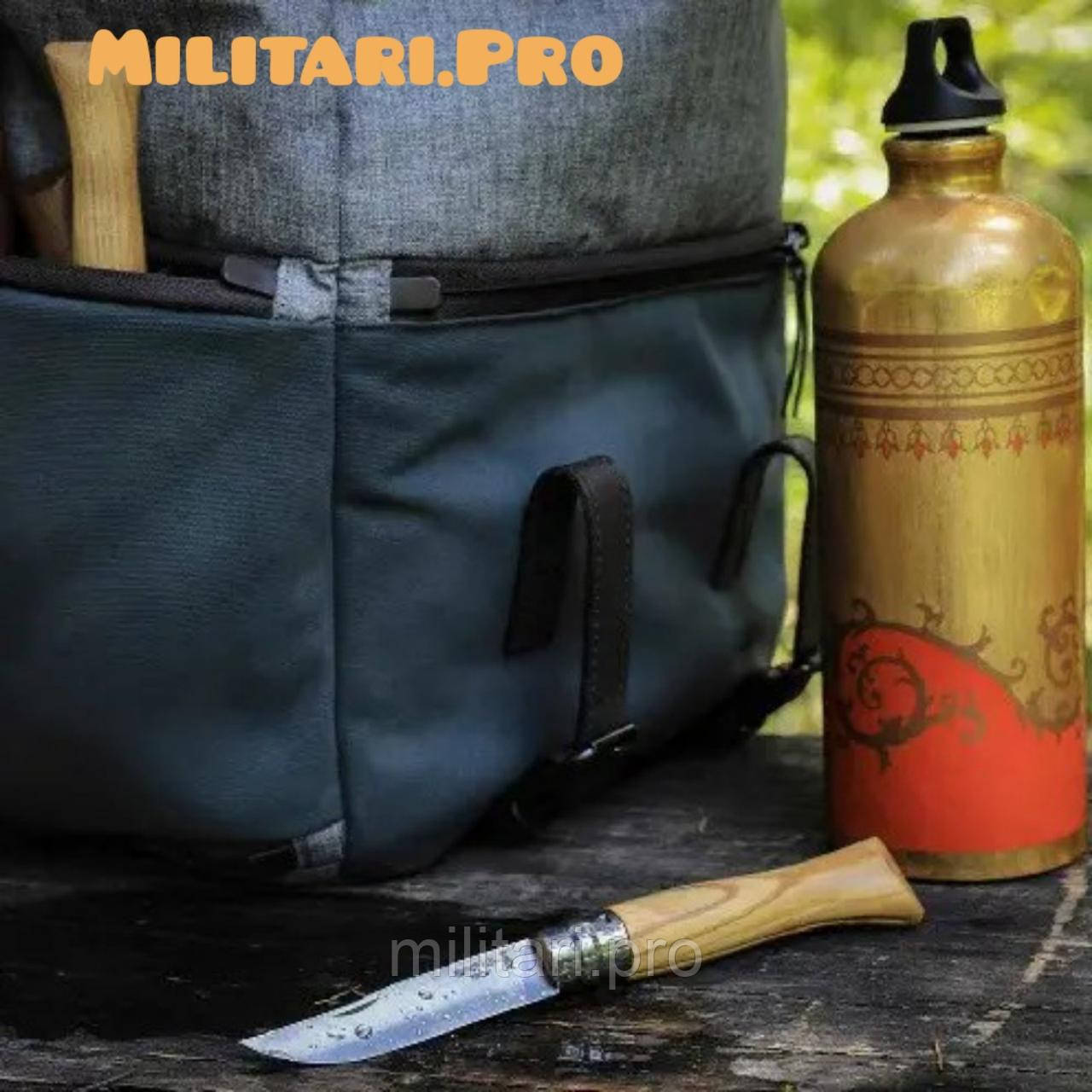 Складний ніж Opinel Inox Lux Olive №8 VRI. Оливка. Art. 000899. Нерж. сталь. Оригінал. Франція.