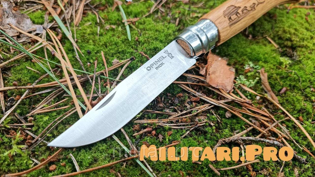 Нож Opinel Inox Animalia Oak Boar No.08 Art.002331. Кабан. Франция. Подлинник.