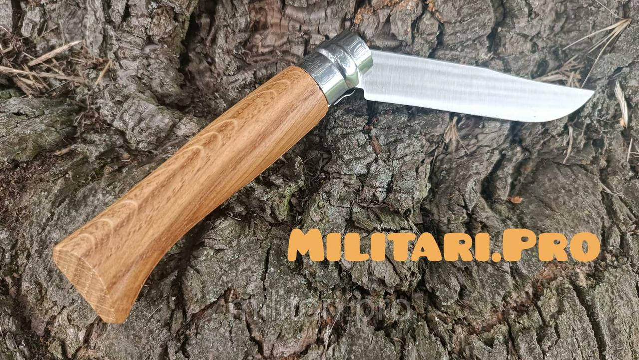 Складний ніж Оpinel № 8. Animalia Buffalo.  Дуб. Art. 002629. Бізон. Оригінал. Франція. NEW.