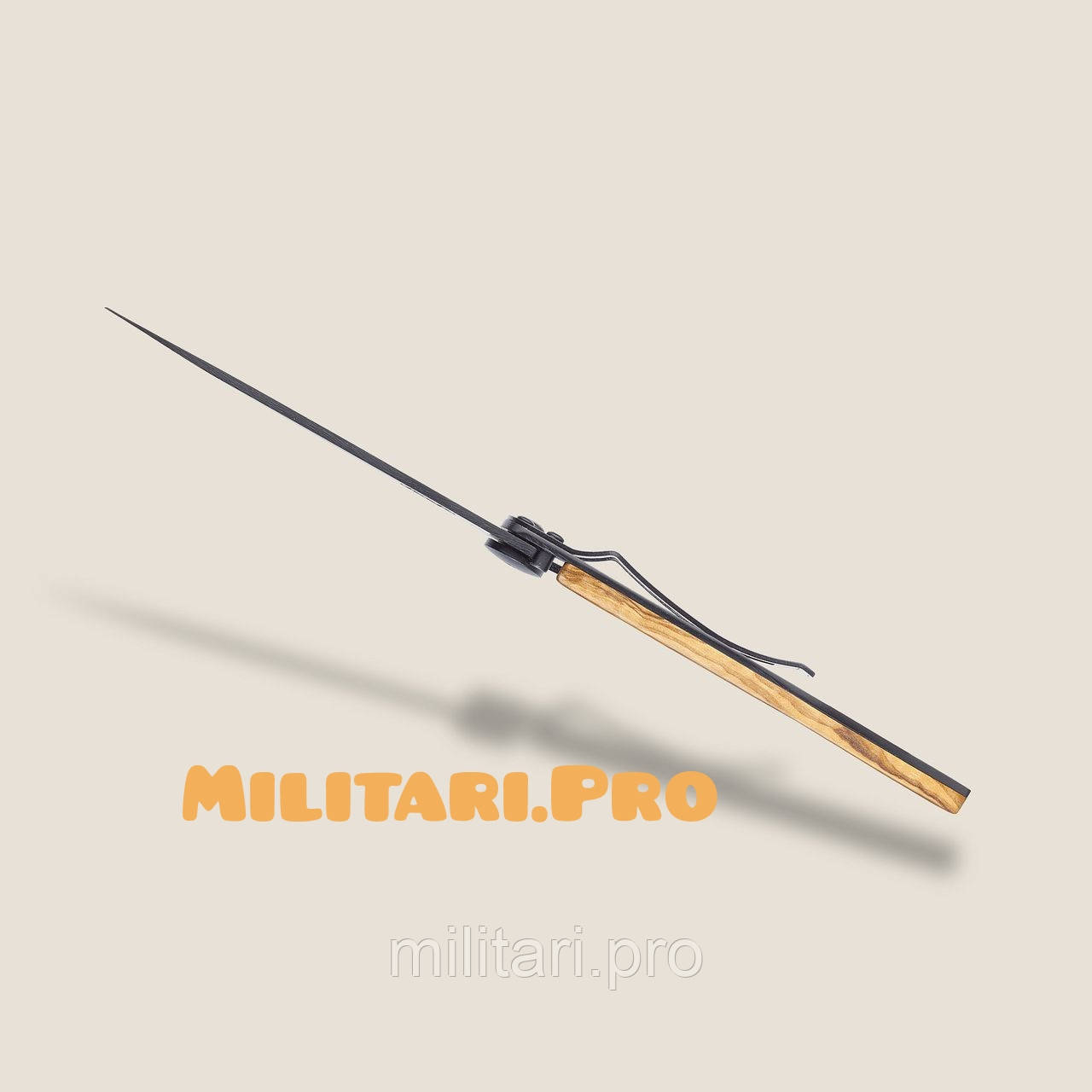 Нож складной Deejo Black Titanium. Olive Wood. Лео. 1GB187. 37g. Франция. Подлинник.