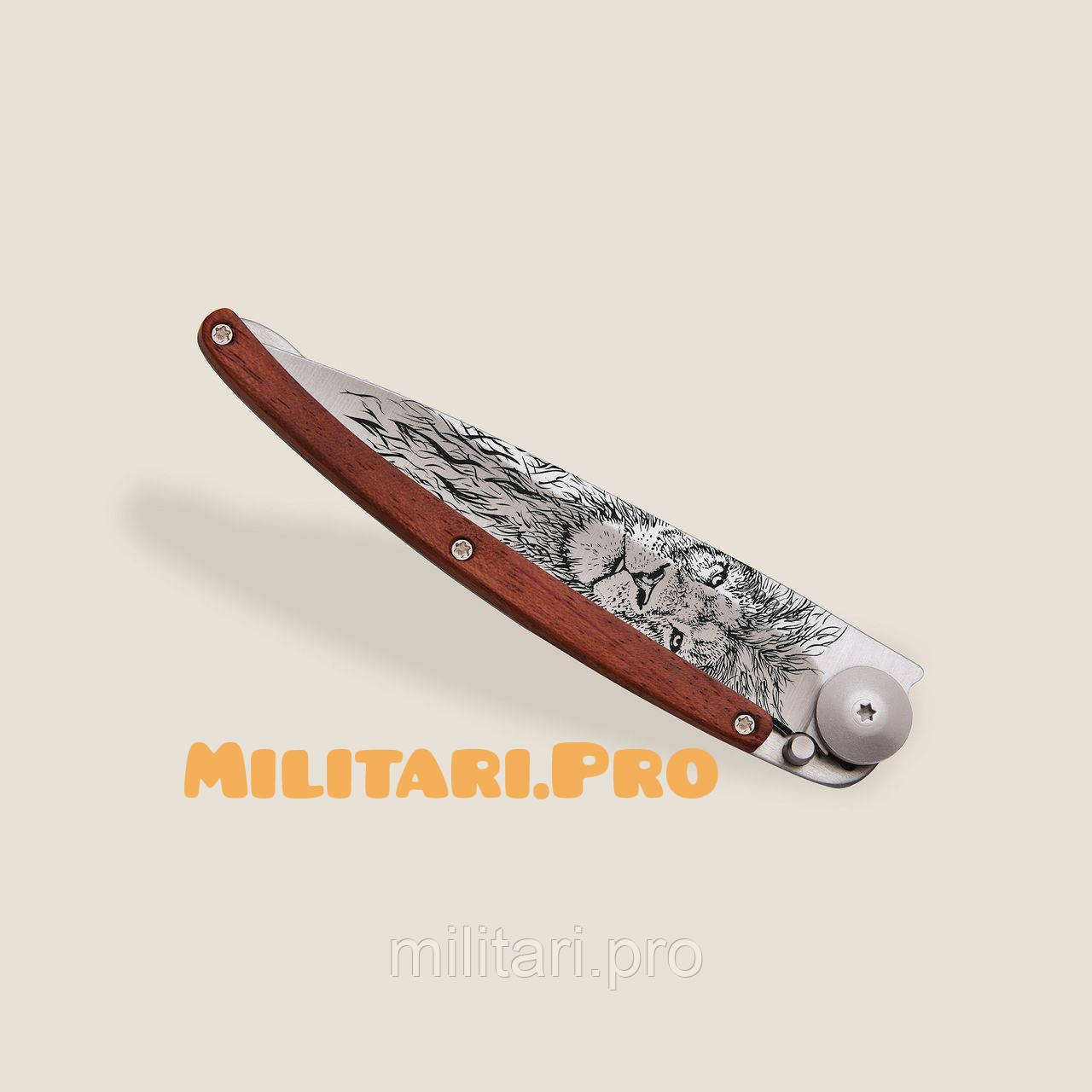 Нож складной Deejo Titanium. Coral Wood. Лион. 1GB056. 37г. Франция. Подлинник.