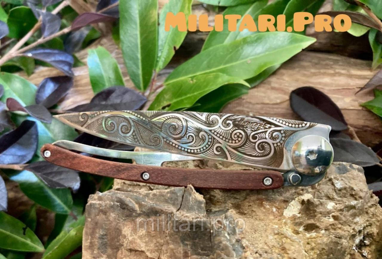 Ніж складний Deejo Mirror. Coral Wood. Pacific. 1GB104. 37 g.  Франція. Оригінал.