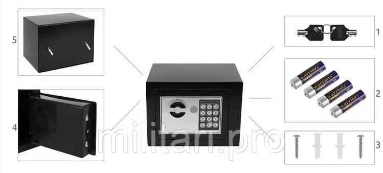 Електронний Міні-Сейф Malatec S8799. Польща.
