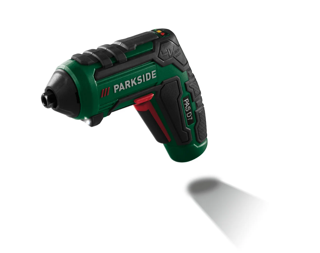 Шуроповерт Аккумуляторный PARKSIDE PAS D7. 4V. + 33 насадки + кейс. NEW.