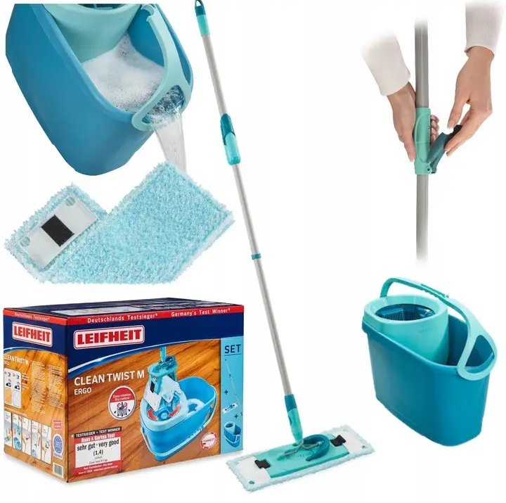 Комплект для уборки Leifheit Clean Twist M Ergo Set 52120. Германия. Подлинник.