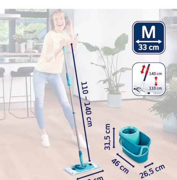 Комплект для уборки Leifheit Clean Twist M Ergo Set 52120. Германия. Подлинник.