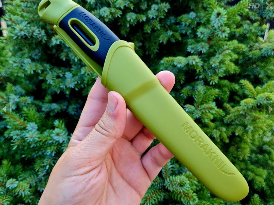 Ніж Morakniv Companion Spark Green (13570). З кресалом. Швеція.