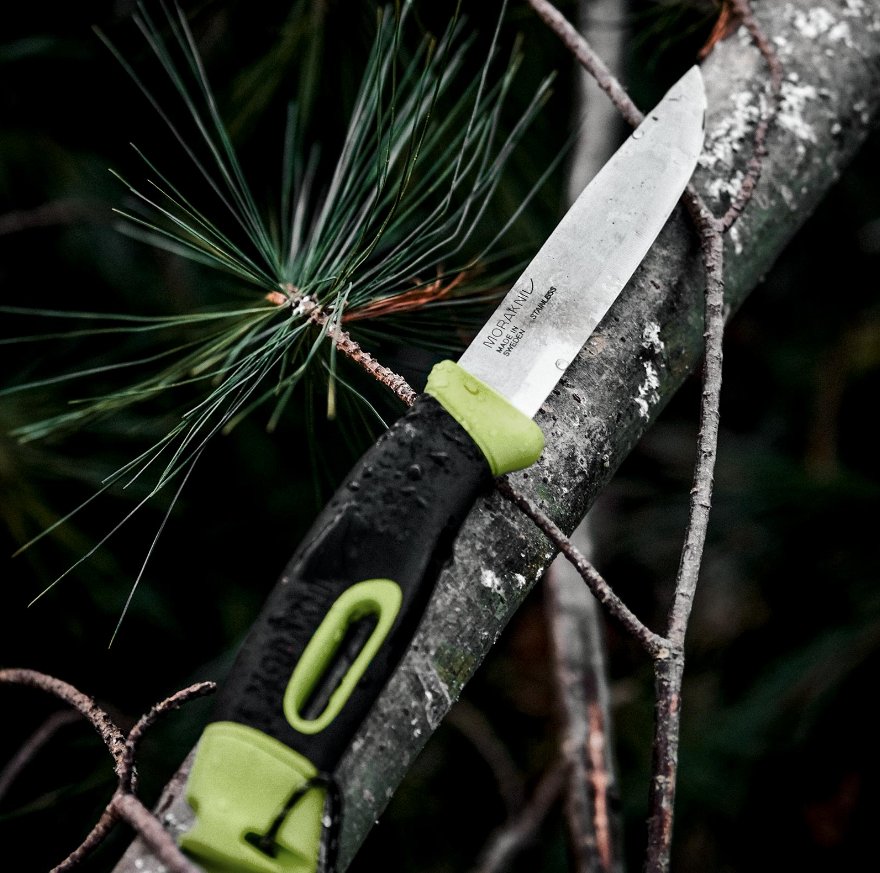 Нож Morakniv Companion Spark Green (13570). С кресалом. Швеция.