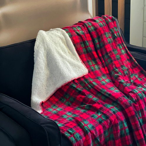 Подарункова новорічна ковдра Ruhhy 24826. Розмір: 160 х 200 см. Польща.