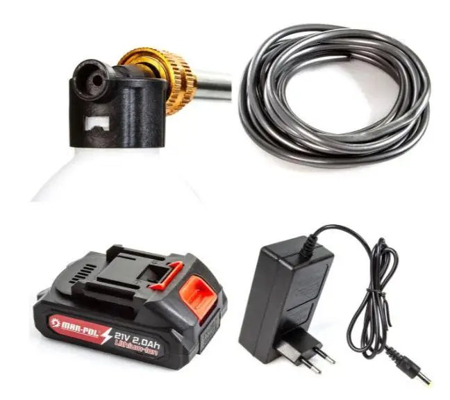Аккумуляторная мойка высокого давления Mar-Pol M90139. 30 Бар. 21 V.