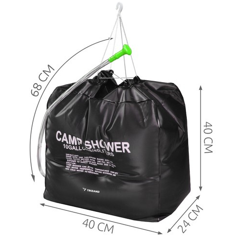 Кемпинговый туристический Camp Shower Trizand 23494. 40 л. Солнечный душ. Польша.