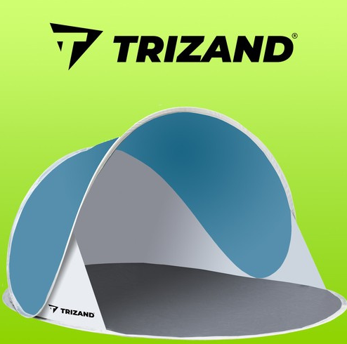 Пляжная палатка Trizand 10179 саморазлагающаяся 145х100х70 см. с защитой от УФ – 30. Польша.
