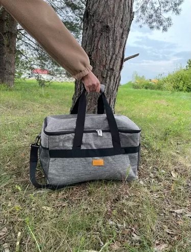 Термосумка туристична 20 л. Trizand 23842 + 2 акумулятори. Сумка холодильник. 37 × 24,5 × 24 см.