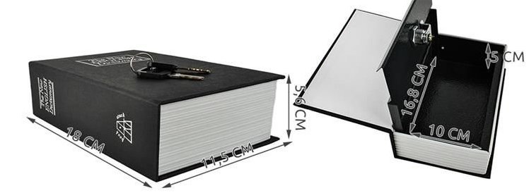 Сейф-книга Malatec 6148. 18 см. Метал. Польща.