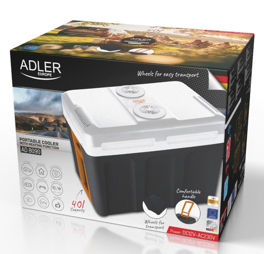 Туристический автохолодильник Adler AD 8090 - 40 л.